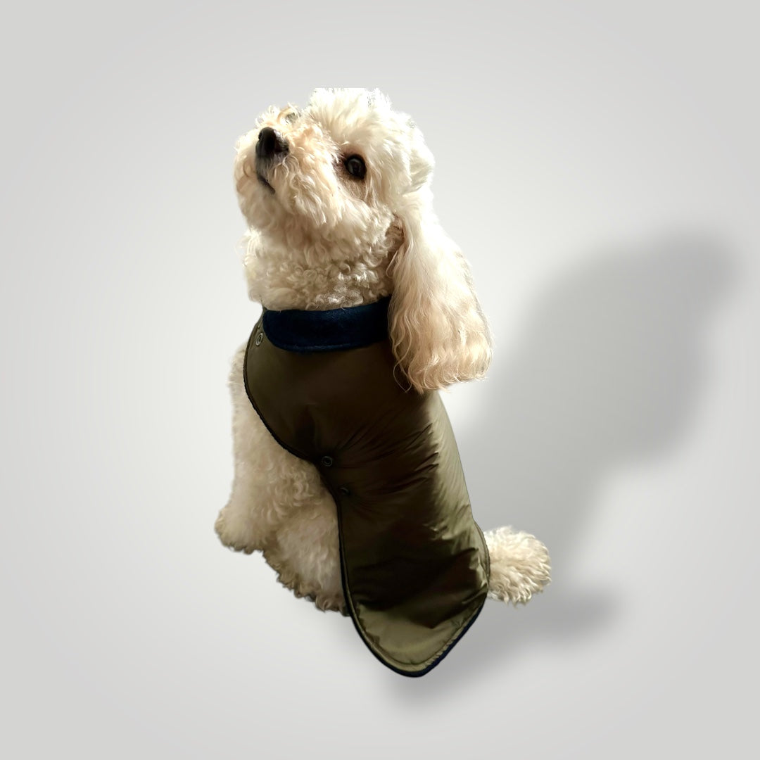 Cappotto Reversibile in Cachemire e Tessuto Impermeabile