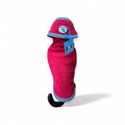 Peignoir de Luxe pour Chien Red Riviera | Éponge Rouge Artisanale – Made in Italy