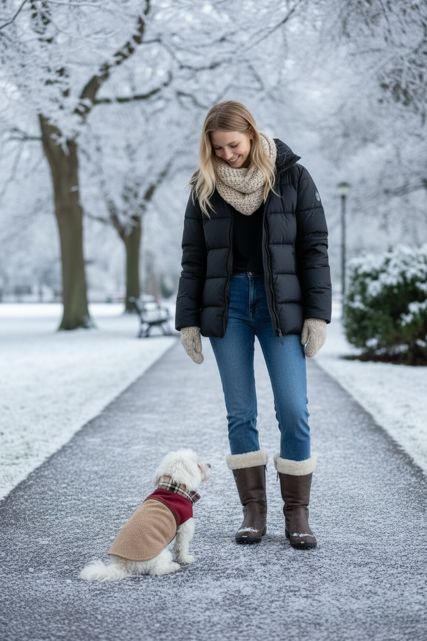 Manteau pour Chien Luxe Bicolore Bordeaux & Camel – Cachemire Façon Zibeline et Tartan – Pièce Unique, Taille S | Dog in Trend