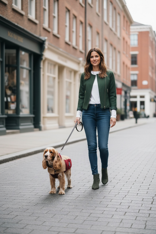Manteau pour Chien en Cachemire Façon Zibeline – Pièce Unique - Taille XL - Haute Couture Dog in Trend